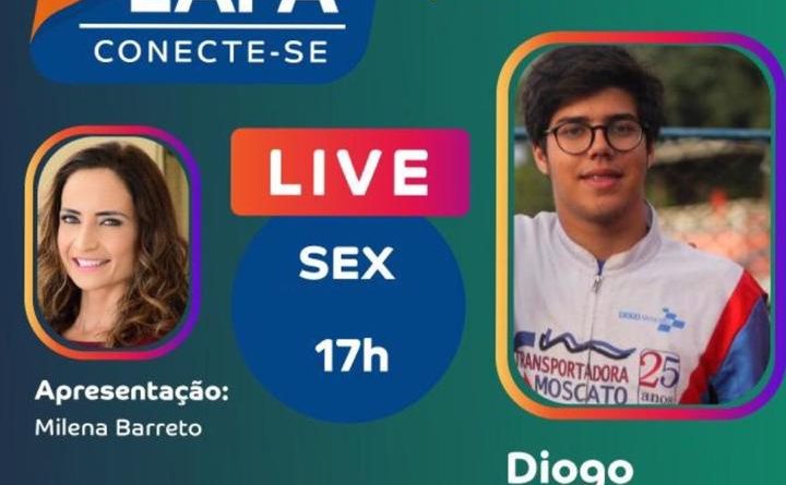 Diogo Moscato e Milena Barreto fará live as 17 horas acerca dos desafios dos jovens na pandemia do coronavírus.