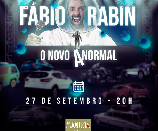 Show “Novo Anormal” com Fábio Rabin acontece no dia 27 de setembro no Big Bompreço Drive-In Salvador