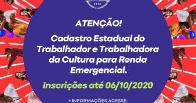 Bahia: Cadastro dos Trabalhadores da Cultura segue aberto até 06 de outubro