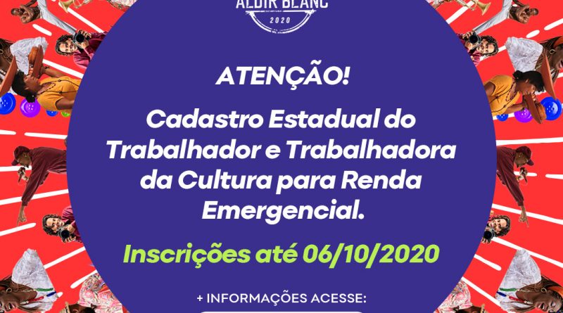 Bahia: Cadastro dos Trabalhadores da Cultura segue aberto até 06 de outubro