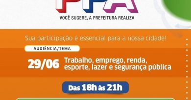 Lauro de Freitas: Trabalho, emprego, esporte e segurança pública serão temas discutidos na quarta audiência do PPA, nesta terça (29)