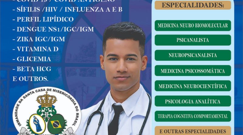 Lauro de Freitas: Santa Casa da Misericórdia realiza Consultas e Exames Médicos