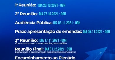 Camaçari: CCJ divulga cronograma de tramitação da Lei Orçamentária Anual 2022