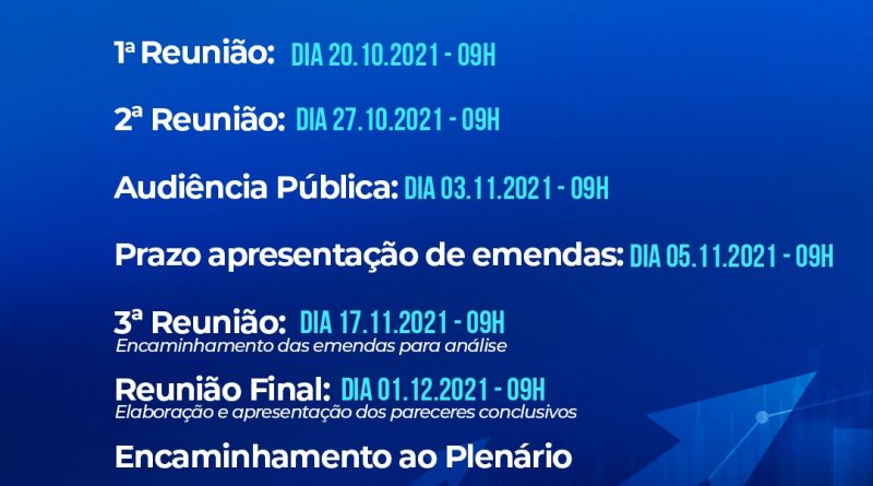 Camaçari: CCJ divulga cronograma de tramitação da Lei Orçamentária Anual 2022