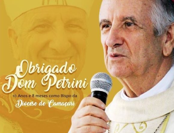 Dom João Carlos Petrini renuncia o cargo de bispo da Diocese de Camaçari