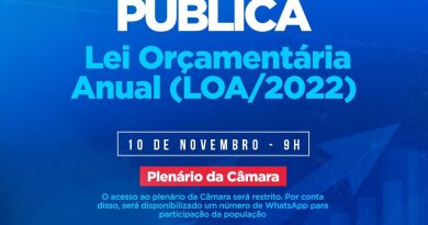 A audiência vai acontecer no Plenário Osvaldo Nogueira, às 9h, e também será transmitida ao vivo pela TV Câmara e pelo canal oficial da Casa Legislativa no Youtube.