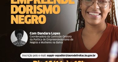 As inscrições para o curso, que faz parte da programação do Novembro Negro do município, são feitas via o e-mail suppir-sepadhir@laurodefreitas.ba.br.