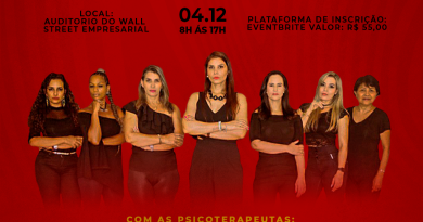 O evento vai acontecer no dia 04/12, Sábado, no auditório do Empresarial Wall Street, em Salvador.