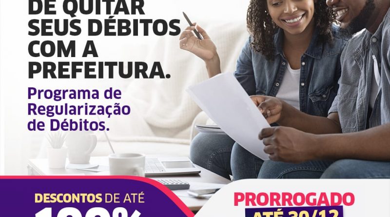 Interessados nos descontos do Programa de Regularização de Débitos Fiscais (PRD) terão até o dia 30 de dezembro para realizar a adesão.