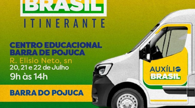 O horário de atendimento será das 9h às 14h. Na ocasião, serão ofertados serviços como recadastramento/atualização do Cadastro Único (CadÚnico),