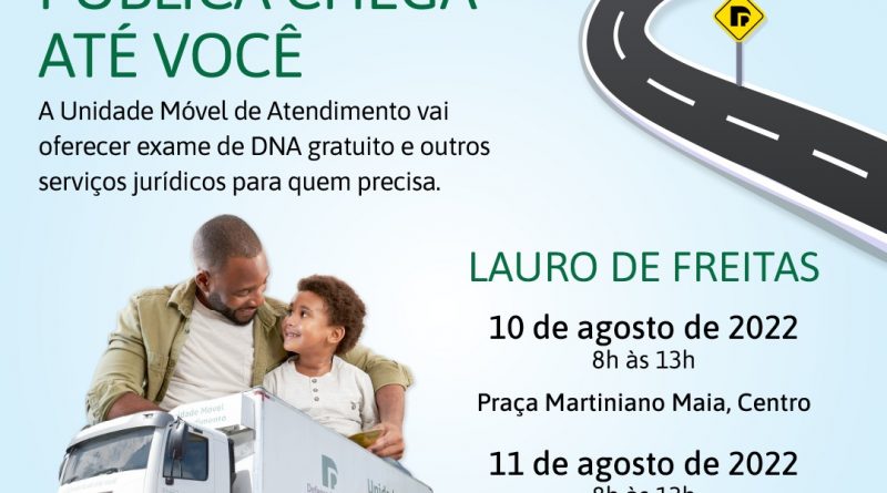 Na quarta-feira, 10, os atendimentos acontecem na Praça Martiniano Maia, no Centro; já na quinta-feira, 11, os laurofreitenses poderão acessar os serviços da instituição