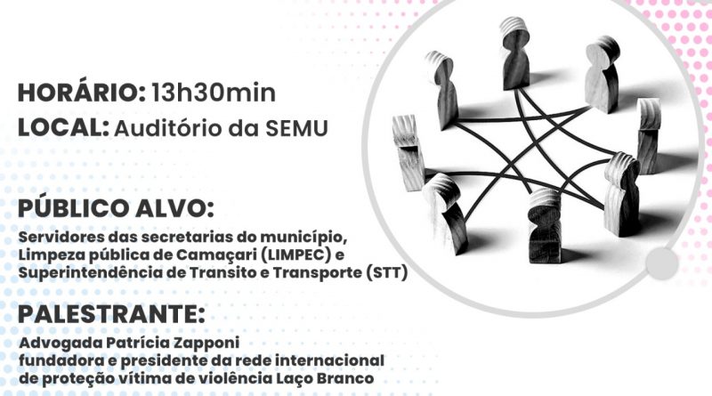 Na próxima quinta-feira (18/8), a partir das 13h30, no auditório da Secretaria da Mulher (Semu), a pasta realizará uma palestra sobre a Mobilização dos Homens pelo Fim da Violência contra as Mulheres.