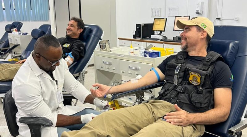 Campanha mobiliza guardas portuários para reforçar estoque de sangue na Hemoba