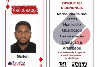 Integrante do Baralho do Crime investigado por assassinato de nutricionista em Camaçari é capturado em Sergipe